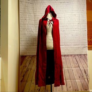 🎃 Little Red Riding Hood Cape- NWOT! Never worn, 100% Cotton